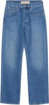 Valentino Straight Jeans - Heren - Regular Fit Jeans - Blauw - W33 - Katoen - Jeans