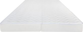 VENTE-UNIQUE.COM Colch&oacute;n para sof&aacute; clic-clac poli&eacute;ster blanco 130 x 190 cm