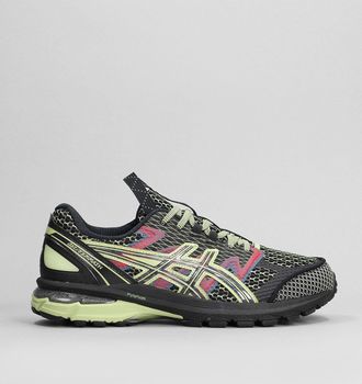 Asics Sneakers US4-Gel-Terrain in pelle e tessuto nero