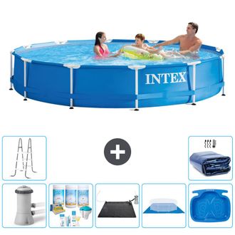 Intex Piscina Con Estructura Redonda - 366x76 Cm - 8-piezas S20484