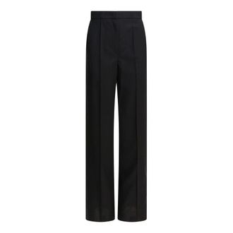 Max Mara Straight Trousers, female, Black, Size: XS Black Straight Trousers Elegant Comfortable Style