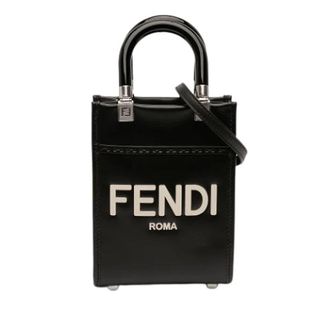 Fendi Pre-owned Mini Sunshine Shopper - unisex - Vintage Handtas - Zwart - ONE Size - Leer - Vintage