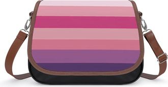 Generic Lesbian Pride Flag Crossbody Bags for Women Shoulder Messenger Bag Purse Handbags