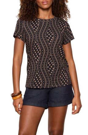 Sanctuary The Perfect T-Shirt in Rhythmic Ivory/Brown/Black at Nordstrom, Size Xx-Small P