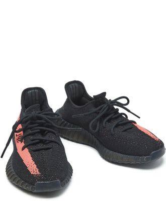 Yeezy by Kanye West Boost 350 V2 knit suede sneakers - men - Fabric/Fabric/Rubber - 44 - Black