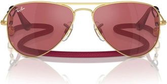 Ray-Ban Sunglasses Rj9506 S 223/B5 Junior Aviator Gold/Red Children