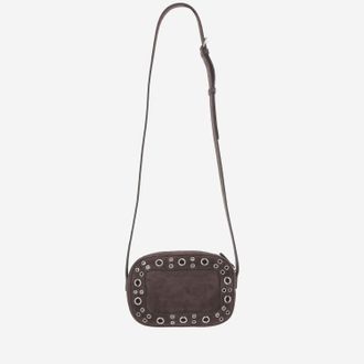 Valentino Garavani Womens Nellc&ocirc;te Suede Shoulder Bag Leather