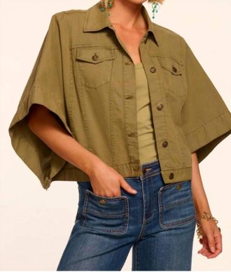 Ramy Brook Beatrice Canvas Jacket In Army