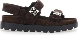 Tory Burch Mellow Sport Sandal - Dames - Sandalen - Bruin - 40 EU - Su&egrave;de - Schoenen