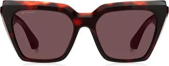Etro Zonnebrillen - Dames - Zonnebrillen - Rood - 55 MM - Accessoires