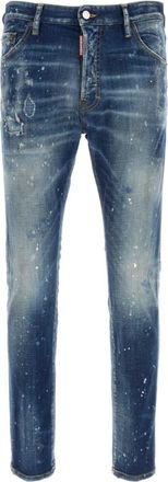 Dsquared2 Blue Stretch Denim Jeans