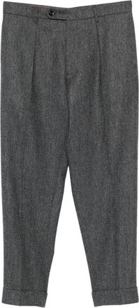 Berwich Grey Virgin Wool Trousers
