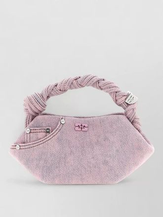 Ganni mini bou shoulder bag twisted handle