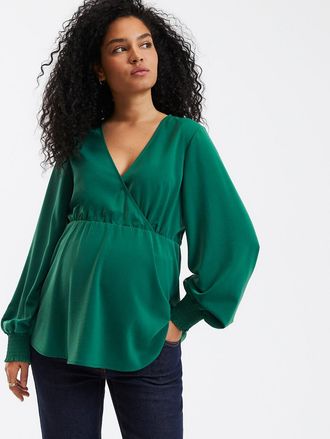 La Redoute Collections Blouse voor zwangerschap, wikkeleffect