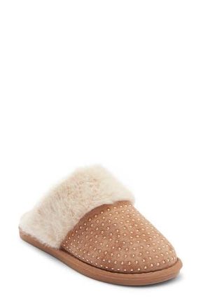 Rebecca Minkoff Marni Faux Fur Lined Scuff Slipper in Tan at Nordstrom Rack, Size Medium