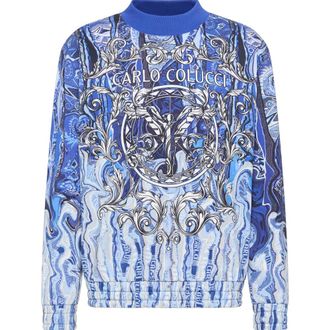 Carlo Colucci Heren, Sweatshirts & Hoodies, Veelkleurig, Maat: S