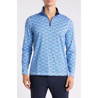 Bugatchi Long Sleeve Knit Sweatshirt in Classic Blue at Nordstrom Rack, Size Xxx-Large
