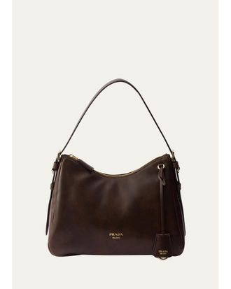 Prada Aimee Medium Leather Shoulder Bag