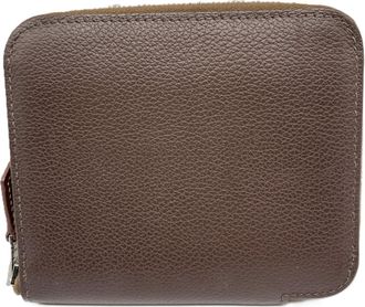 Hermès Brown Evercalf Leather Wallet (Bi-Fold) (Pre-Owned)