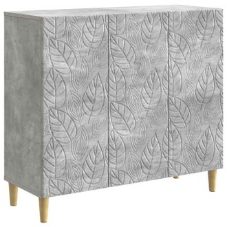 vidaXL Aparador Gris Hormig&oacute;n 89 X 34,5 X 80 Cm Madera De Ingenier&iacute;a Vidaxl