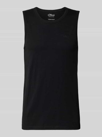 s.Oliver Red Label Regular Fit Tank Top aus reiner Baumwolle in Black, Gr&ouml;&szlig;e 3XL