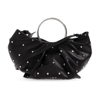 Iro Iro, Tassen, Dames, Zwart, ONE Size, Leer, Handtas Sun