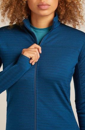 Icebreaker 300 Descender Full Zip Jacket in Atlantis at Nordstrom, Size Small