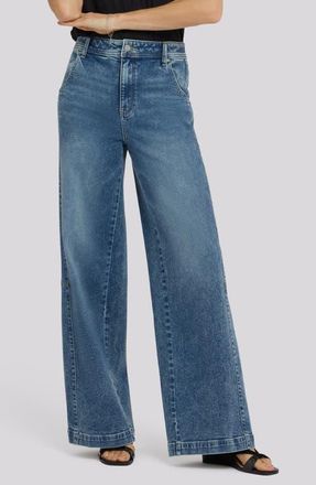 NYDJ Gracie High Waist Wide Leg Jeans in Secret Hollow at Nordstrom, Size 16
