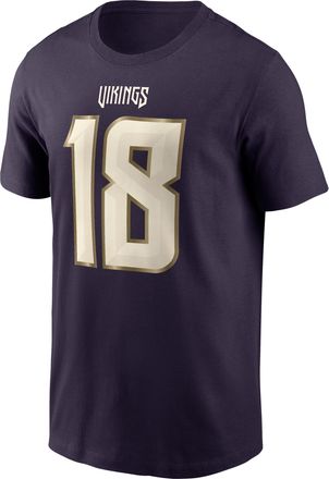 Nike Justin Jefferson Minnesota Vikings Rivalries Collection Nike Mens NFL T-Shirt in Purple | N19956W9MF-94D