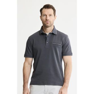J.A.C.H.S. Cotton Interlock Polo in Charcoal at Nordstrom, Size Xx-Large