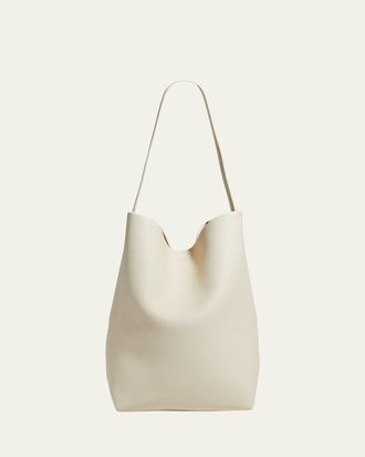 The Row N/S Park Tote Large in Lux Grained Calfksin