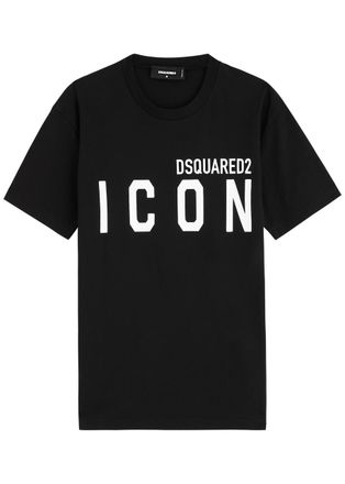 Dsquared2 Icon Logo-print Cotton T-shirt - Black - M
