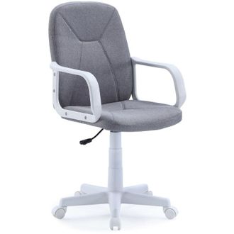 Home Heavenly Home Heavenly - Silla De Escritorio Genet Silla Giratoria Para Despacho O Escritorio Regulable En Altura Y Con Apoyabrazos. Color: Gris Claro