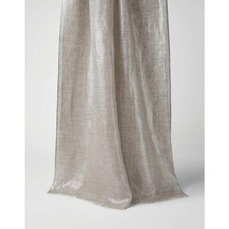 Brunello Cucinelli Womens Light Brown Linen Scarf