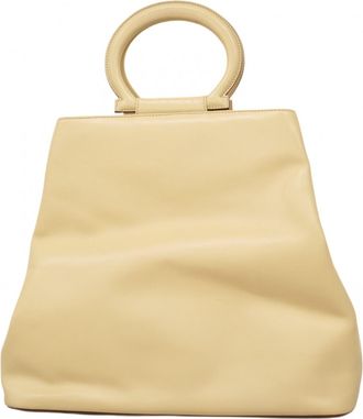 Celine Ivory Leather Tote Bag (Pre-Owned)