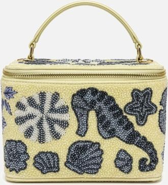 Oceanus Womens New Orleans Vanity Bag in Yellow