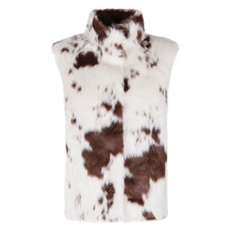 MC2 Saint Barth Jassen, Dames, Veelkleurig, S, Polyester, Ambre Fur Vest