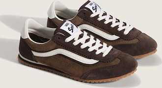 Vans Super Lowpro Su&egrave;de Dames Bruine Sneakers