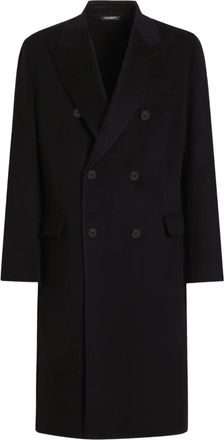 Dolce & Gabbana Cappotto doppiopetto in cashmere - Nero