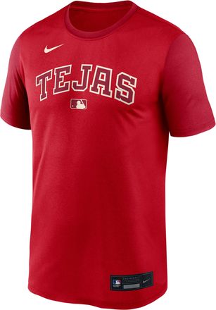 Nike Texas Rangers Authentic Collection City Connect Legend Nike Mens Dri-FIT MLB T-Shirt in Red | 03TI0GJ3TER-TPE
