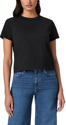 Paige Rhodes Crewneck Cotton T-Shirt in Black at Nordstrom, Size X-Large