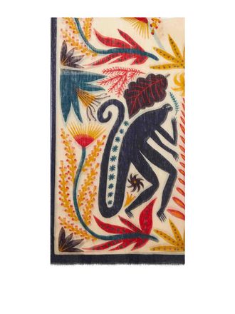 Etro Modal Scarf With Mirror Print