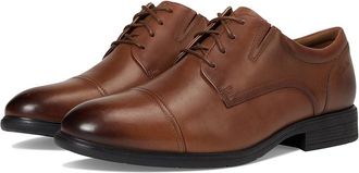 Clarks Steadwell Cap Mens Slip on Shoes Dark Tan Leather : 11.5 D - Medium