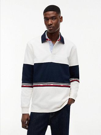 Tommy Hilfiger Relaxed Fit Colour-Blocked Rugby Shirt