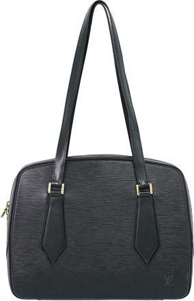 Louis Vuitton Voltaire Epi Leather Black Leather Handbag (Pre-Owned)