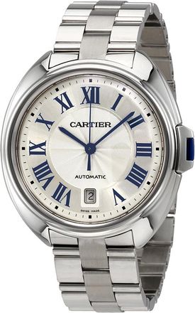 Cartier Pre-owned Cartier Cle Automatic Silver Dial Mens Watch WSCL0007