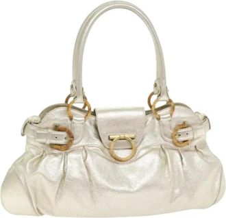 Ferragamo Pre-owned Handbags, female, Yellow, Size: ONE SIZE Pre-owned Hand Bag