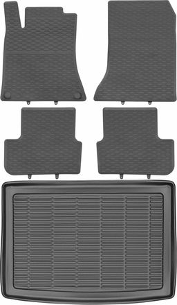 OEM Juego De Alfombrillas De Goma Para Coche Y Maletero Para Mercedes Clase B Ii W246 (2011-2018)