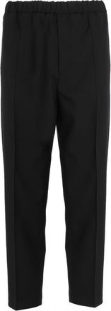 Jil Sander Navy Blue Gabardine Trousers