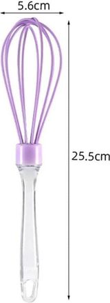 OEM Batidor De Varillas De Silicona Rojo Para Cocina - 25,5 Cm De Largo, 5,6 Cm De Ancho Para Batir, Mezclar Y Montar Huevos Y Leche